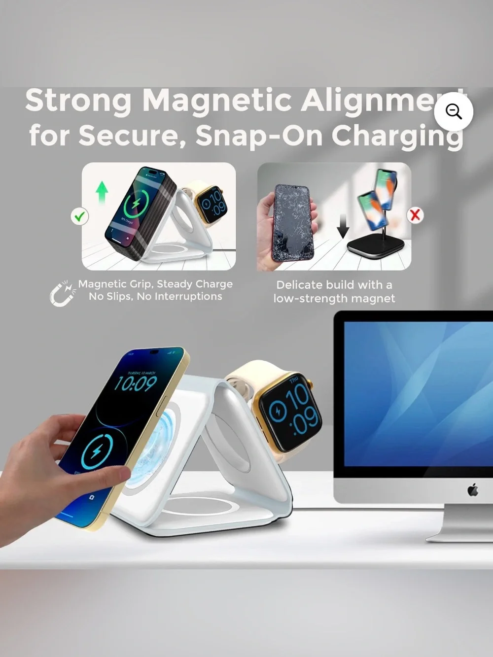 📱Bluestone 3-in-1 Magnetic Wireless Charger Stand📱 🆕